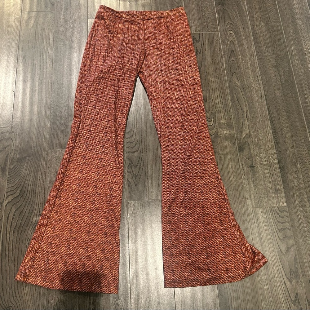 Forever 21 Brown Flare Pants with Vintage Charm - Picture 1 of 7
